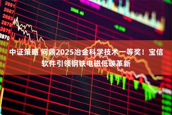 中证策略 问鼎2025冶金科学技术一等奖！宝信软件引领钢铁电磁低碳革新